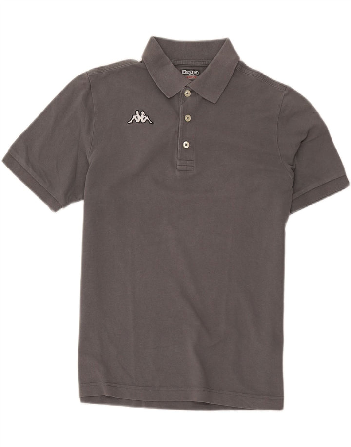 Kappa Mens Polo Shirt Medium Grey Cotton