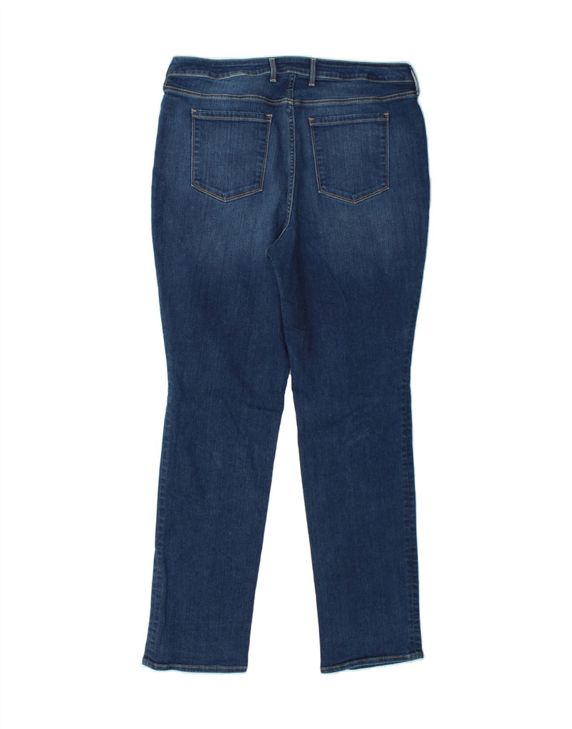 EDDIE BAUER Womens Tall Curvy Straight Jeans US 18 2XL W38 L34 Navy Blue Vintage Eddie Bauer and Second-Hand Eddie Bauer from Messina Hembry 