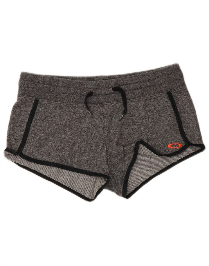 Vintage Womens Sport Shorts UK 14 Medium  Grey Flecked