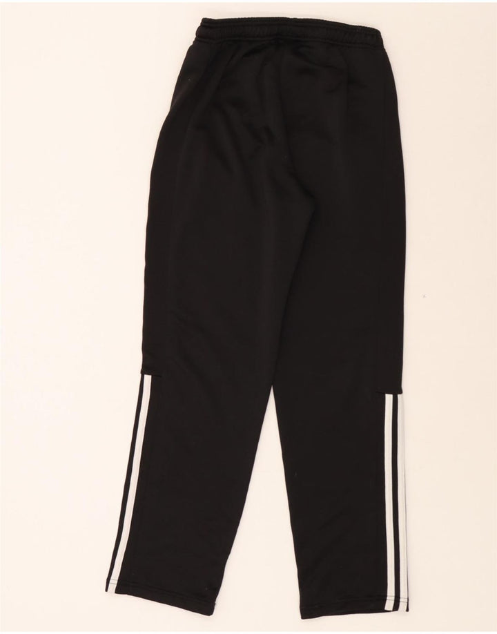 ADIDAS Girls Tracksuit Trousers 13-14 Years Black Polyester Vintage Adidas and Second-Hand Adidas from Messina Hembry 