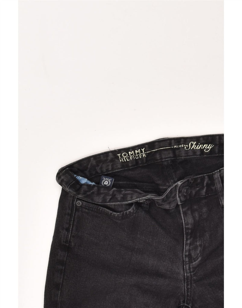 TOMMY HILFIGER Womens Skinny Jeans US 6 Medium W32 L31  Black Cotton | Vintage Tommy Hilfiger | Thrift | Second-Hand Tommy Hilfiger | Used Clothing | Messina Hembry 