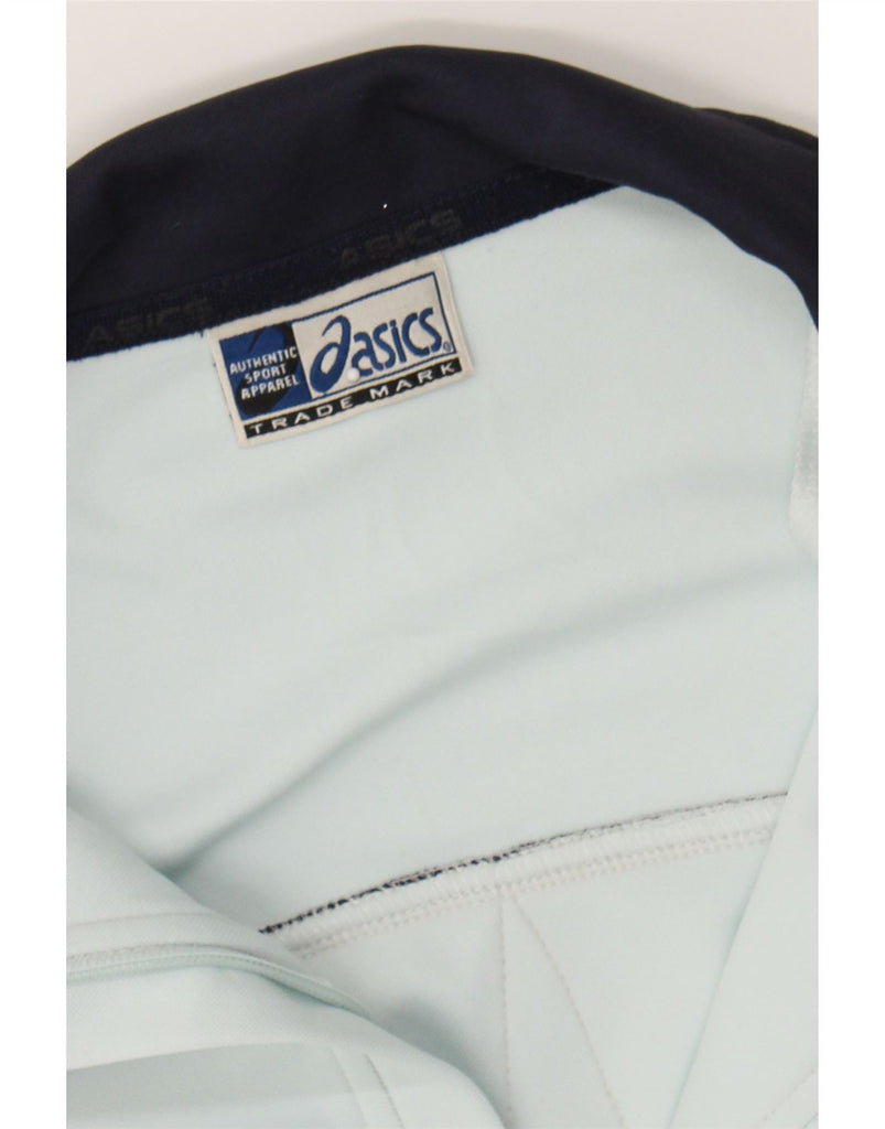 ASICS Womens Tracksuit Top Jacket UK 18 XL Blue Colourblock Polyester Vintage Asics and Second-Hand Asics from Messina Hembry 