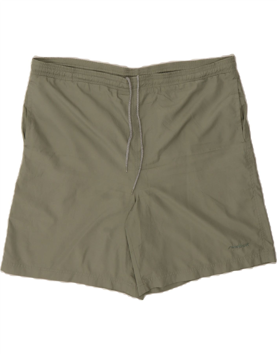 REEBOK Mens Sport Shorts XL Khaki Polyester Vintage Reebok and Second-Hand Reebok from Messina Hembry 