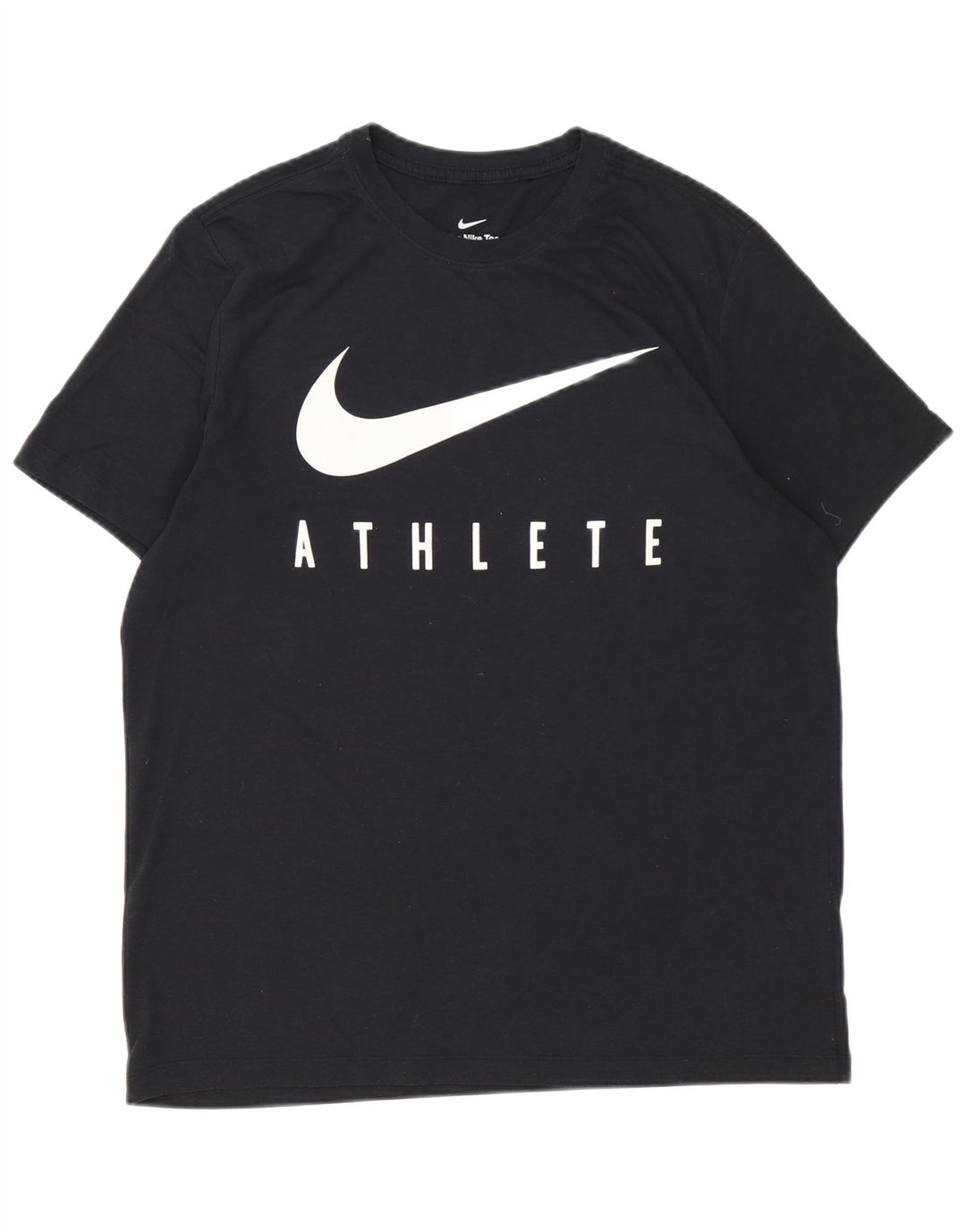 Nike Mens Dri Fit Graphic T-Shirt Top Large Black Polyester
