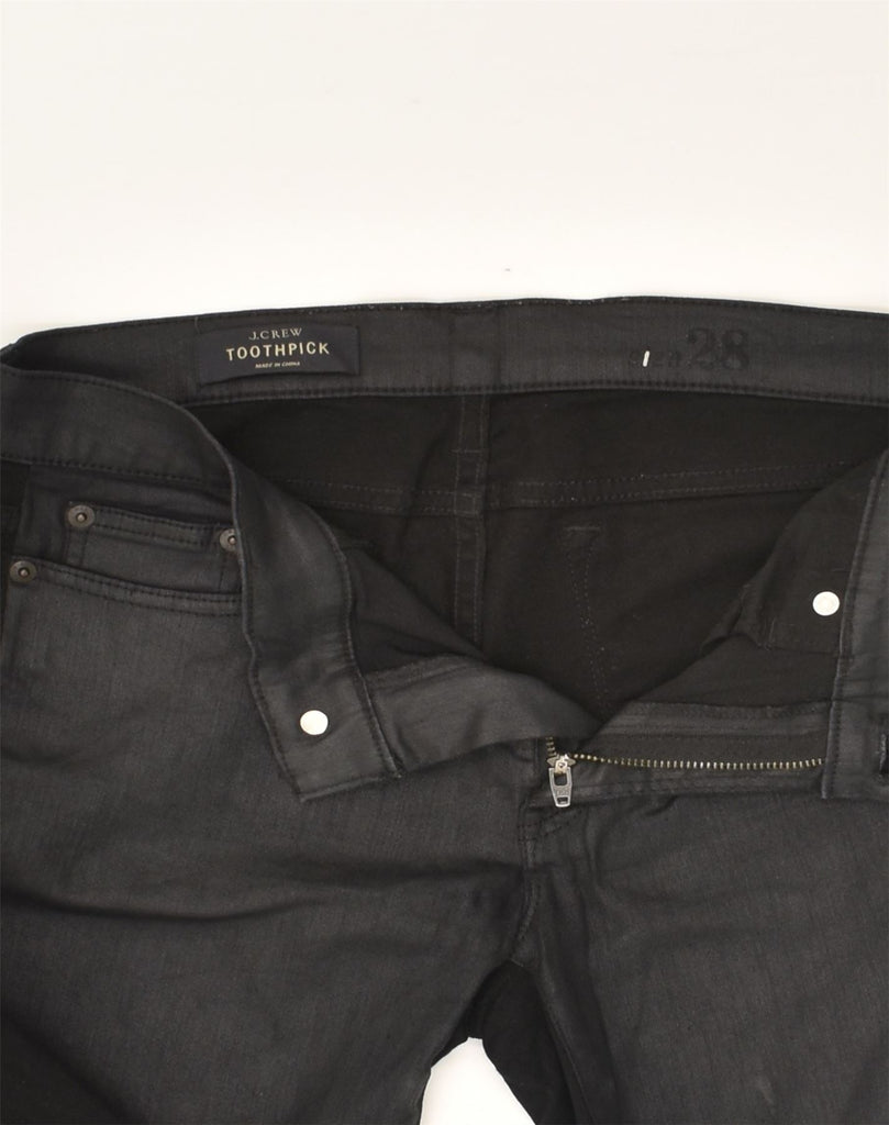 J. CREW Womens Toothpick Slim Jeans W28 L27 Black Cotton | Vintage J. Crew | Thrift | Second-Hand J. Crew | Used Clothing | Messina Hembry 