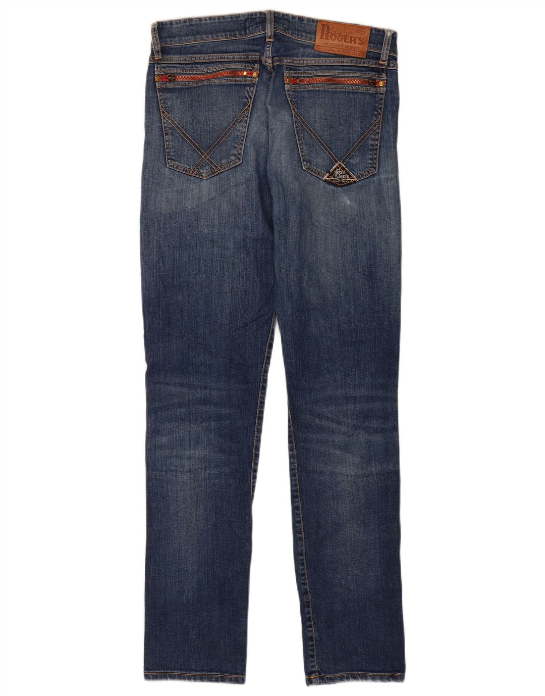 Roy Rogers Mens Slim Jeans W32 L32 Blue Cotton