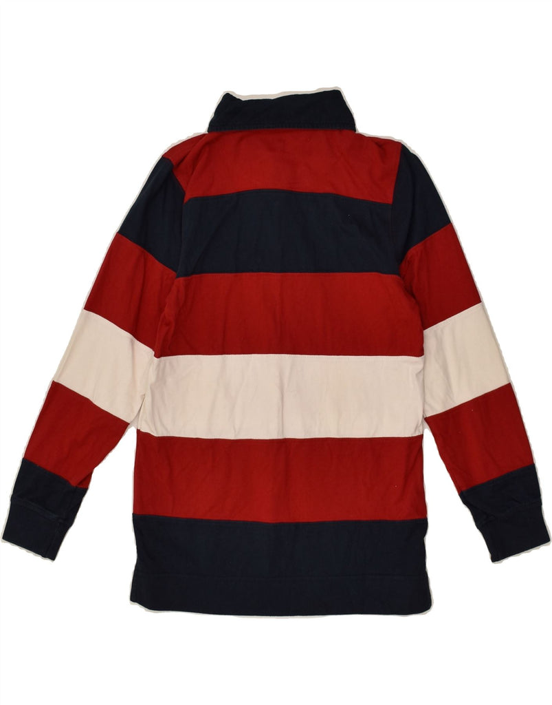 KAPPA Boys Long Sleeve Polo Shirt 9-10 Years Large Red Striped Cotton | Vintage Kappa | Thrift | Second-Hand Kappa | Used Clothing | Messina Hembry 