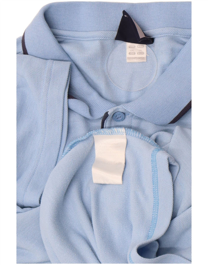 Umbro Mens Polo Shirt 2XL Blue Polyester