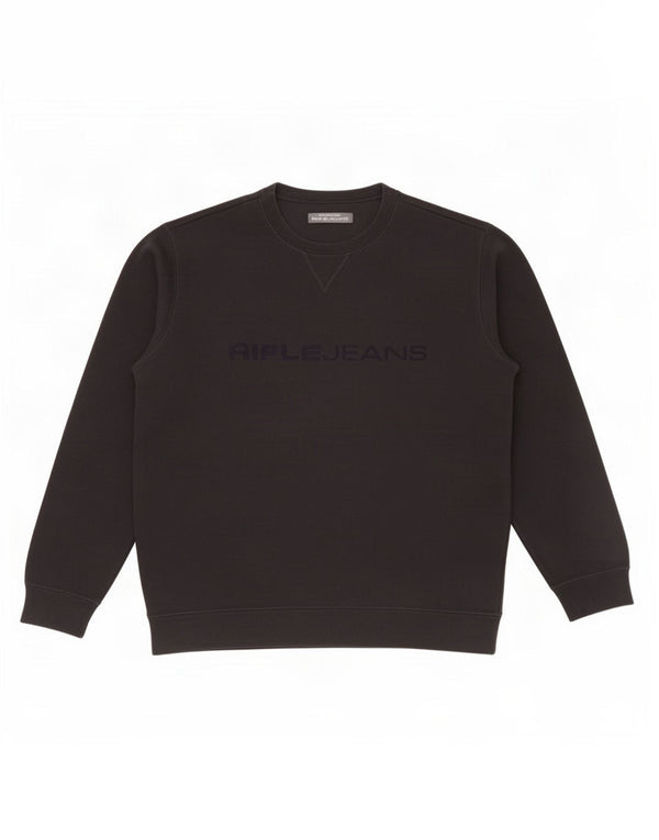Rifle Mens Graphic Sweatshirt Jumper XL Black