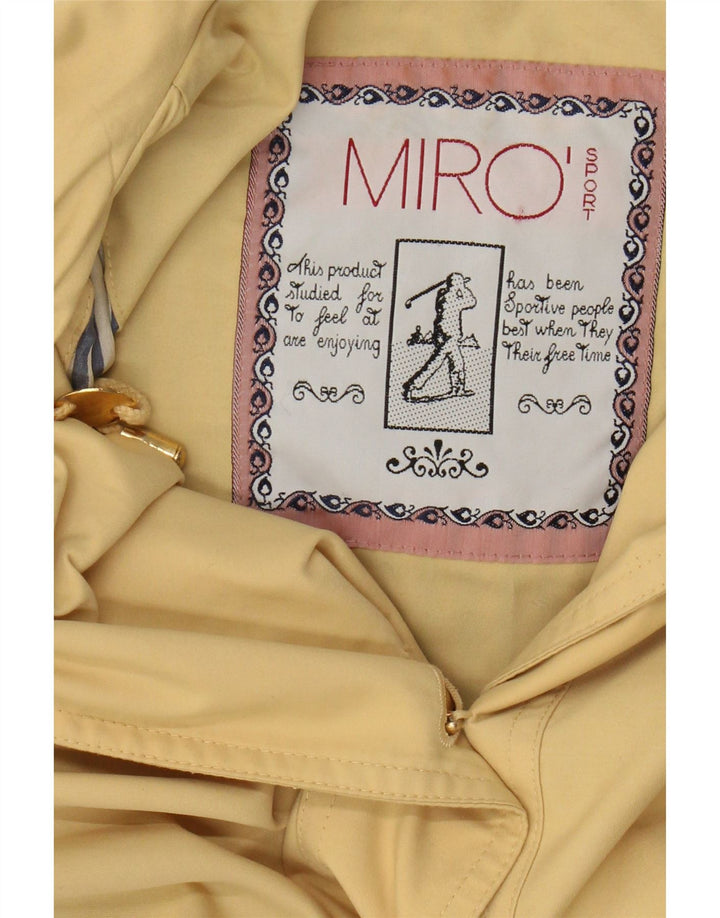 MIRO Womens Hooded Overcoat UK 20 2XL Yellow