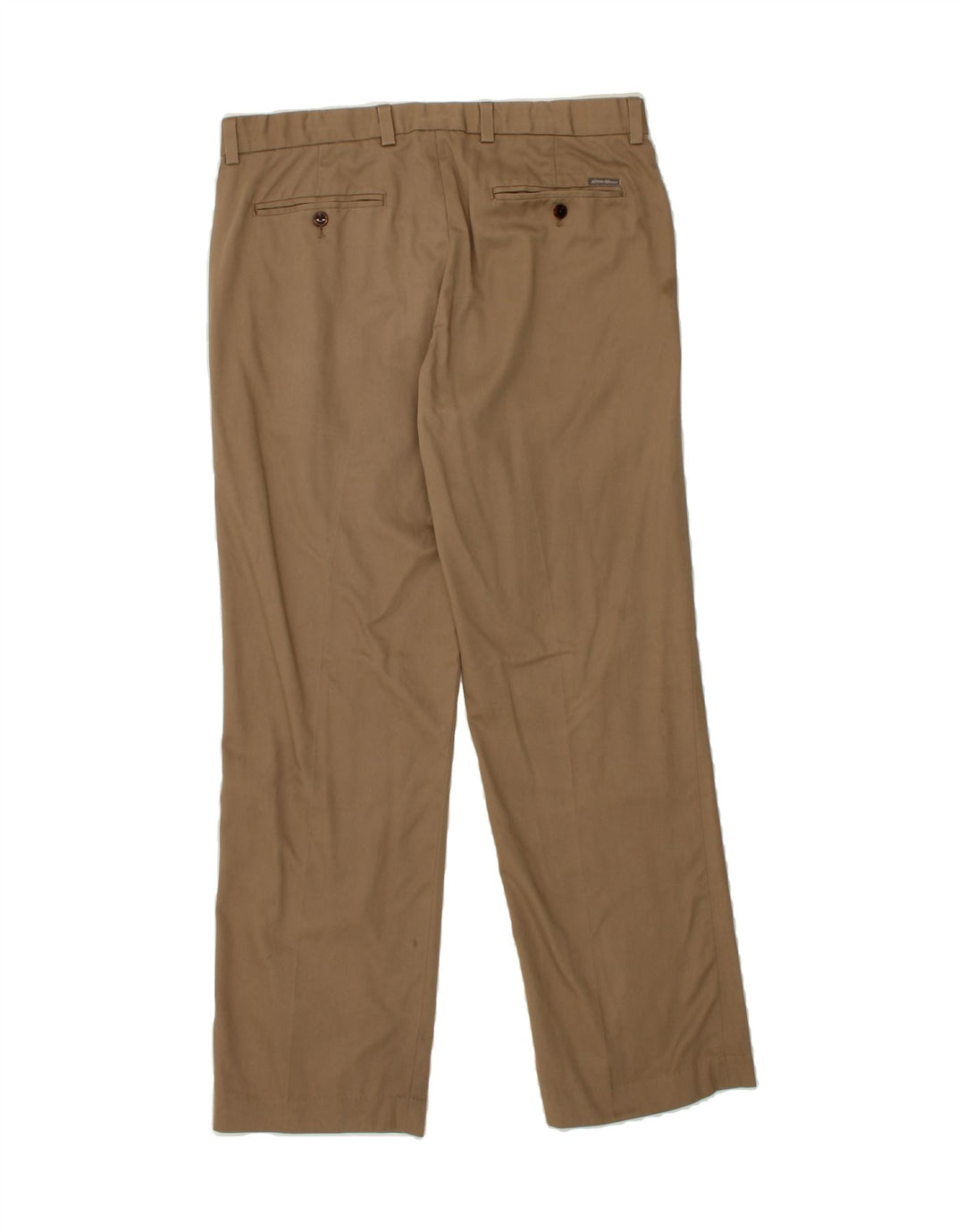 EDDIE BAUER Mens Straight Chino Trousers W35 L32  Brown Cotton Vintage Eddie Bauer and Second-Hand Eddie Bauer from Messina Hembry 
