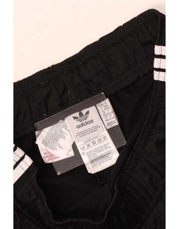 Adidas Boys Tracksuit Trousers Joggers 15-16 Years Black Polyester