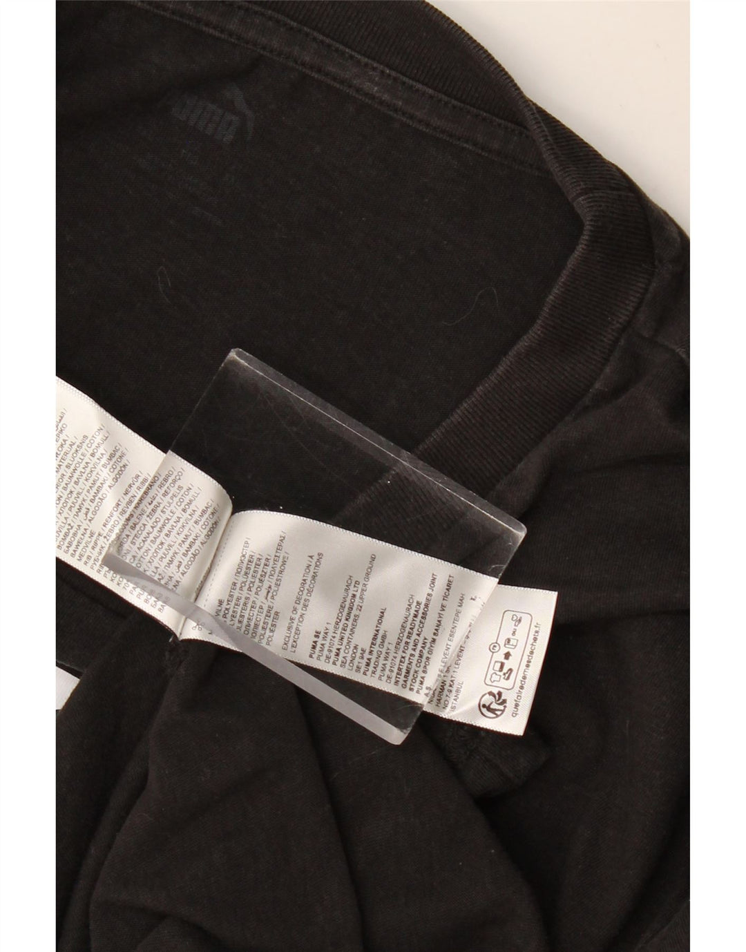 PUMA Mens Graphic T-Shirt Top 2XL Black Cotton