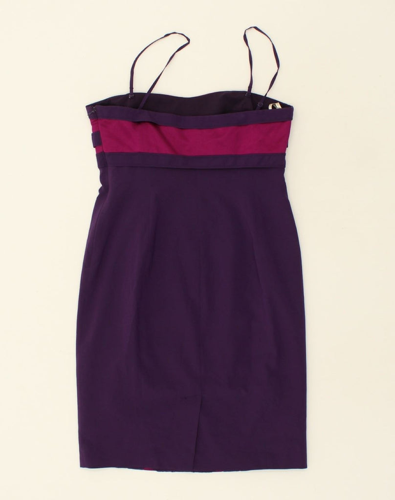 KAREN MILLEN Womens Bodycon Dress UK 10 Small  Purple Silk | Vintage Karen Millen | Thrift | Second-Hand Karen Millen | Used Clothing | Messina Hembry 