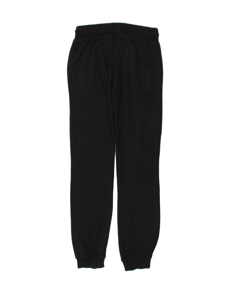 ADIDAS Womens Tracksuit Trousers Joggers UK 12 Medium Black Cotton | Vintage Adidas | Thrift | Second-Hand Adidas | Used Clothing | Messina Hembry 