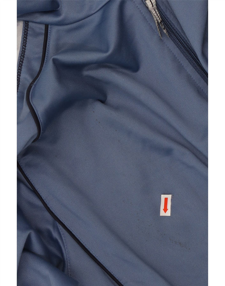 LOTTO Mens Tracksuit Top Jacket Large Blue Colourblock Polyester