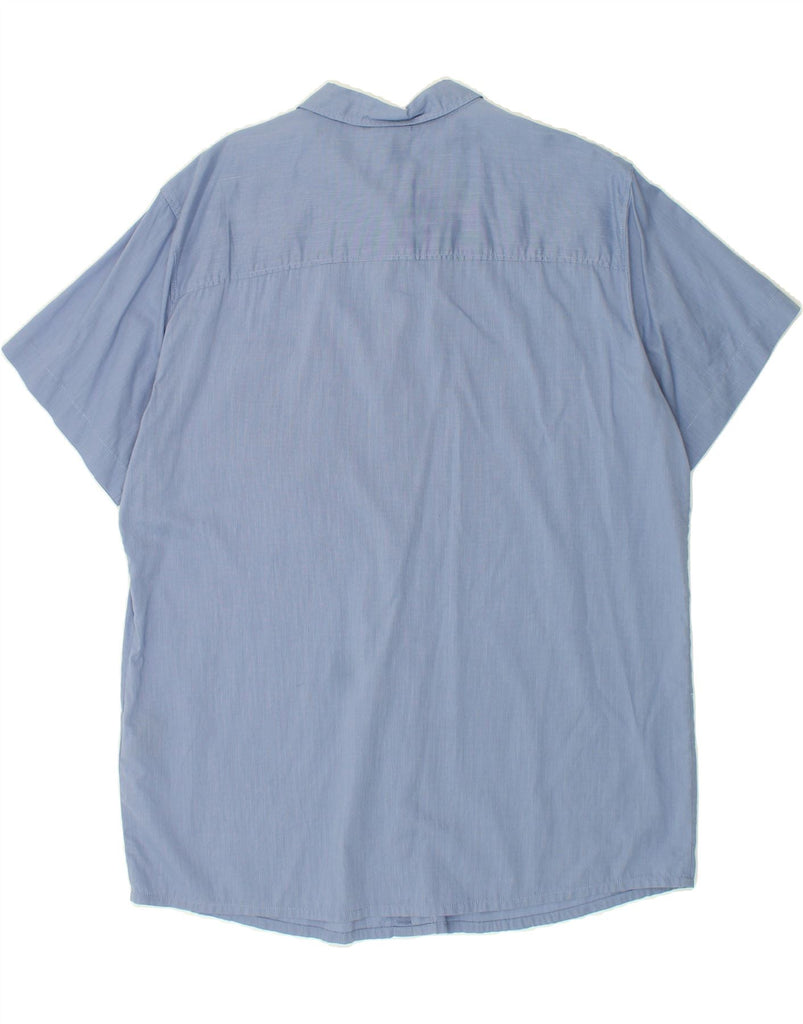 JACK WOLFSKIN Mens Short Sleeve Shirt Size 48 2XL Blue Lyocell | Vintage Jack Wolfskin | Thrift | Second-Hand Jack Wolfskin | Used Clothing | Messina Hembry 