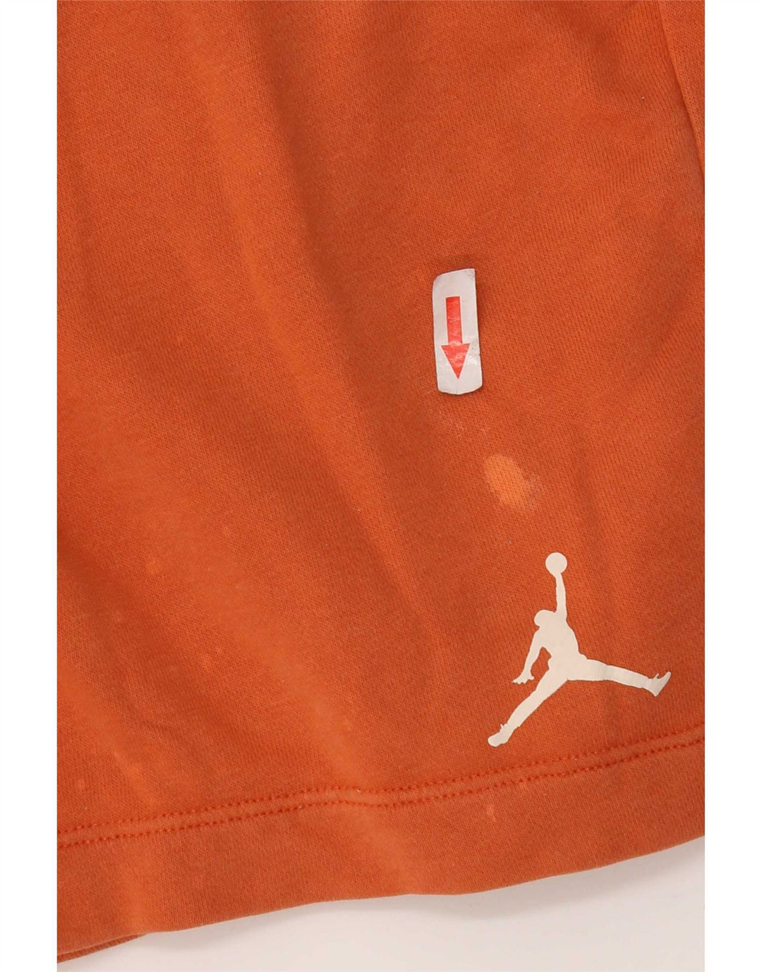 Jordan Mens Graphic Sport Shorts Small Orange Cotton