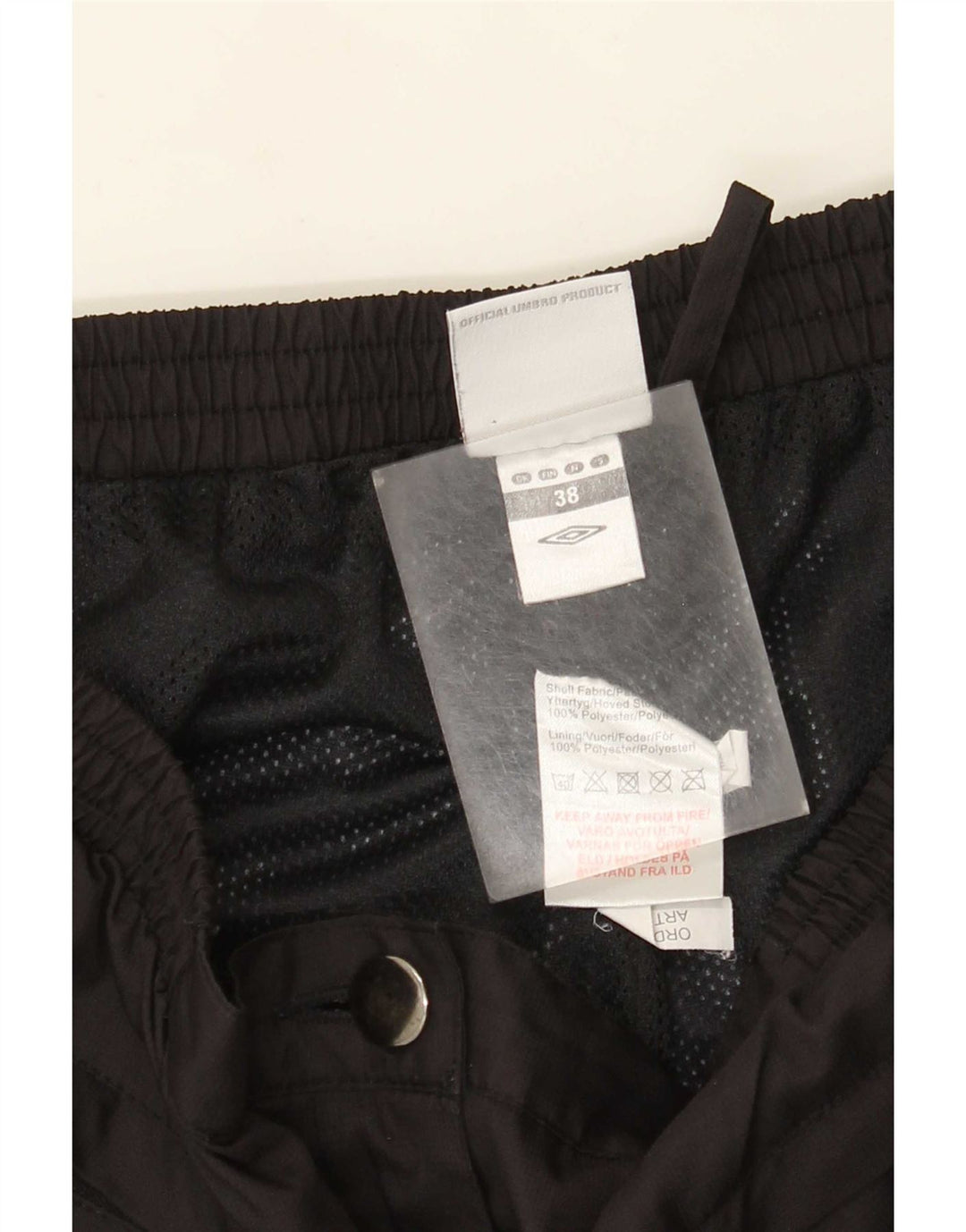 Umbro Womens Hiking Waterproof Trousers EU 38 Medium Black Polyester