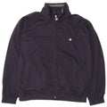 Champion Mens Loose Fit Tracksuit Top Jacket Small Navy Blue Polyester