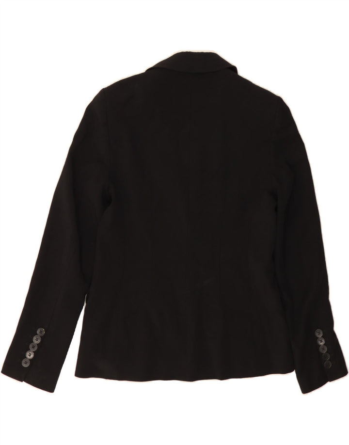KAREN MILLEN Womens 3 Button Blazer Jacket UK 12 Medium Black Vintage Karen Millen and Second-Hand Karen Millen from Messina Hembry 