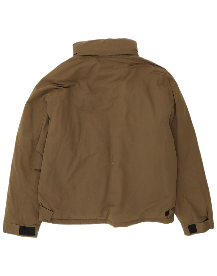 Eddie Bauer Mens Padded Jacket UK 42 XL Khaki Nylon