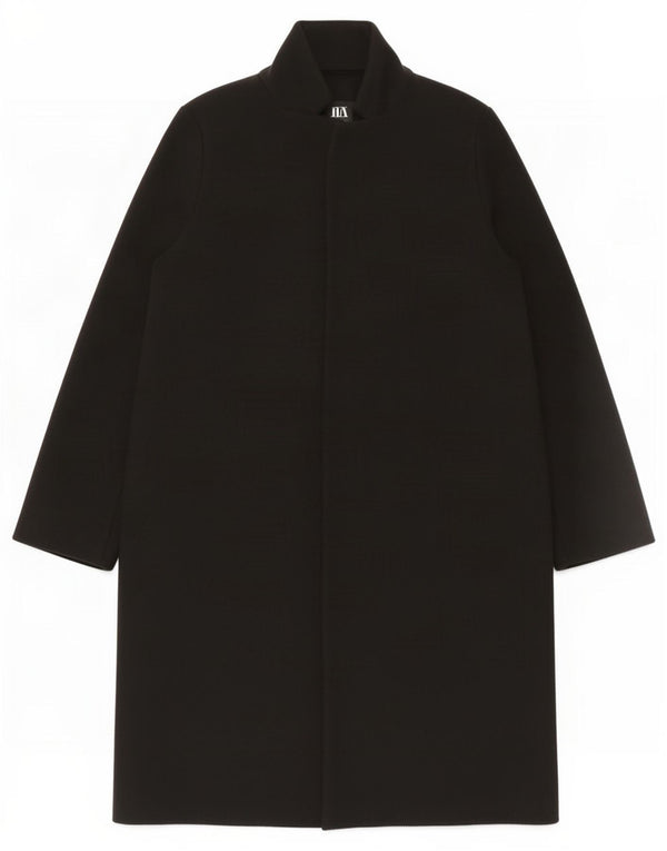 Zara Womens Overcoat UK 16 Large Black Polyester