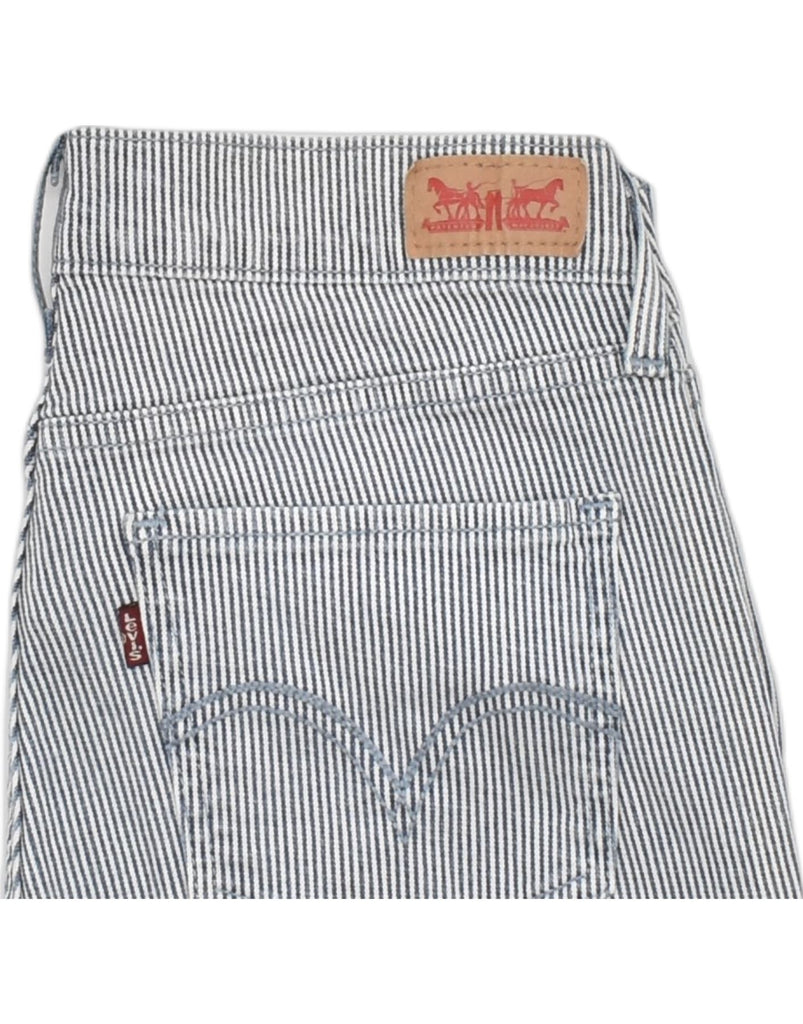 LEVI'S Womens Slim Jeans  W30 L30 Grey Striped Cotton | Vintage | Thrift | Second-Hand | Used Clothing | Messina Hembry 