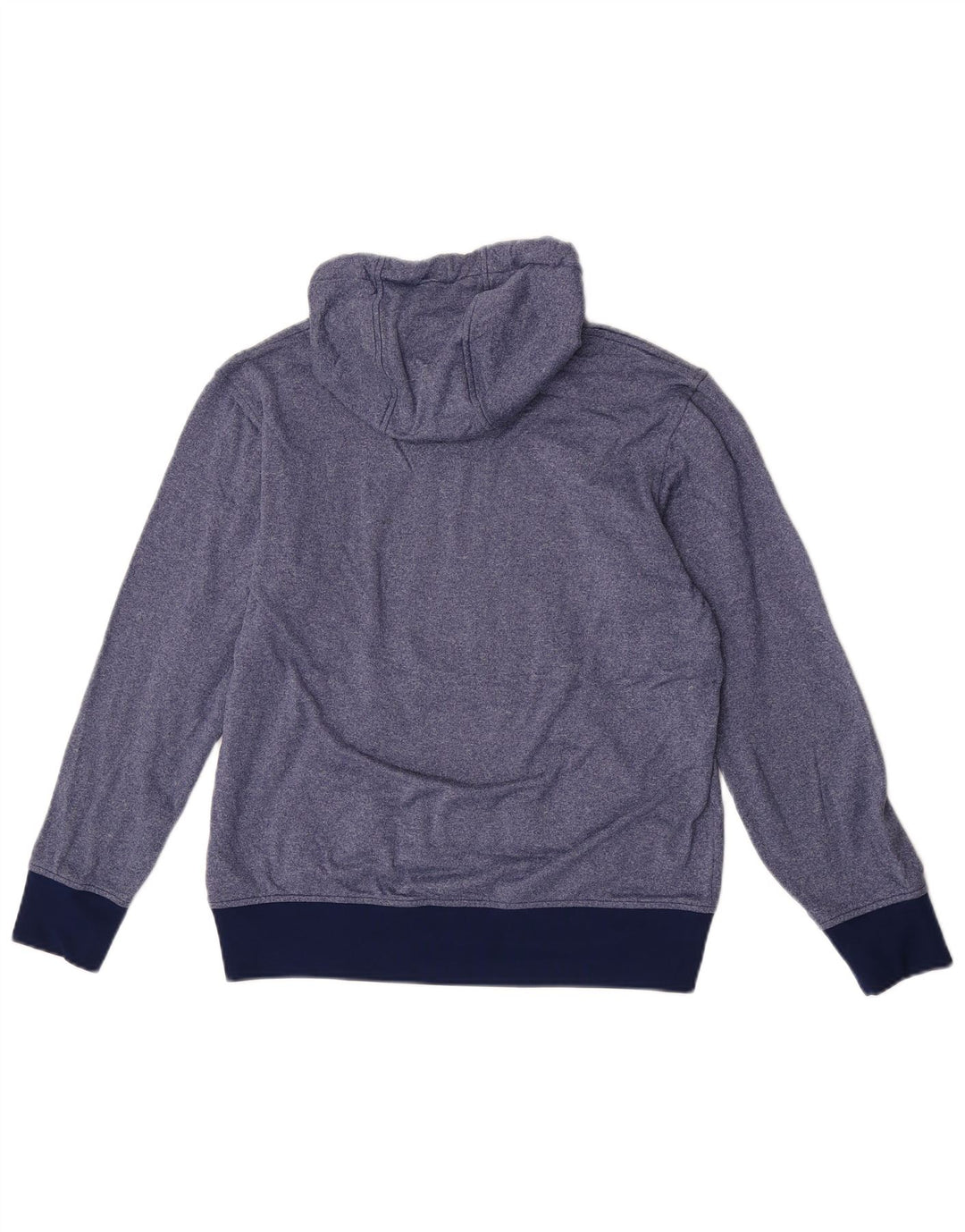 Adidas Womens Hoodie Jumper UK 14 Medium Blue Flecked Polyester