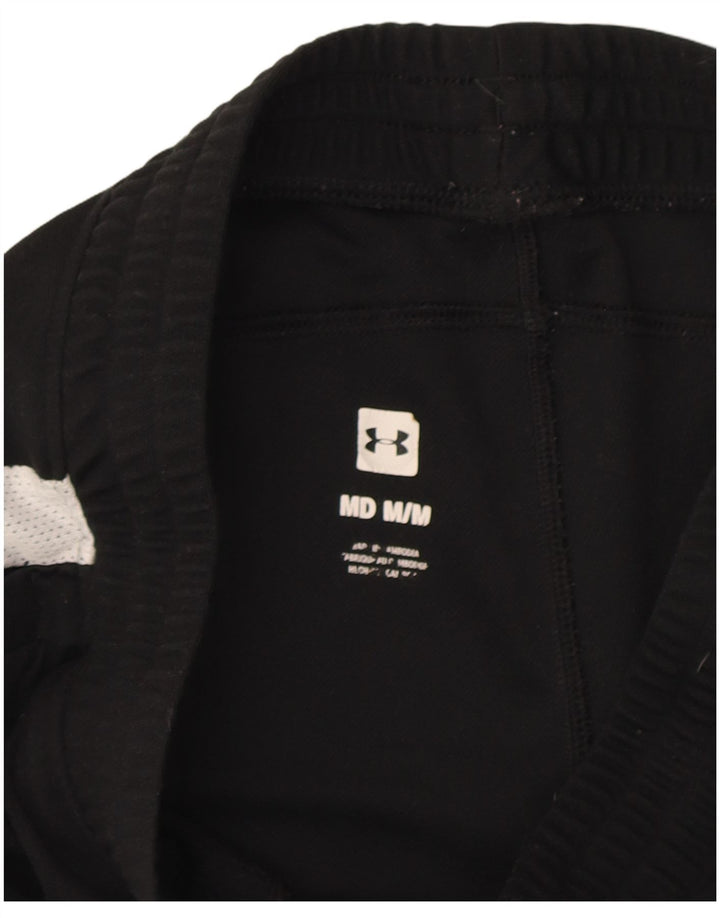 Under Armour Mens Tracksuit Trousers Medium Black Colourblock Polyester