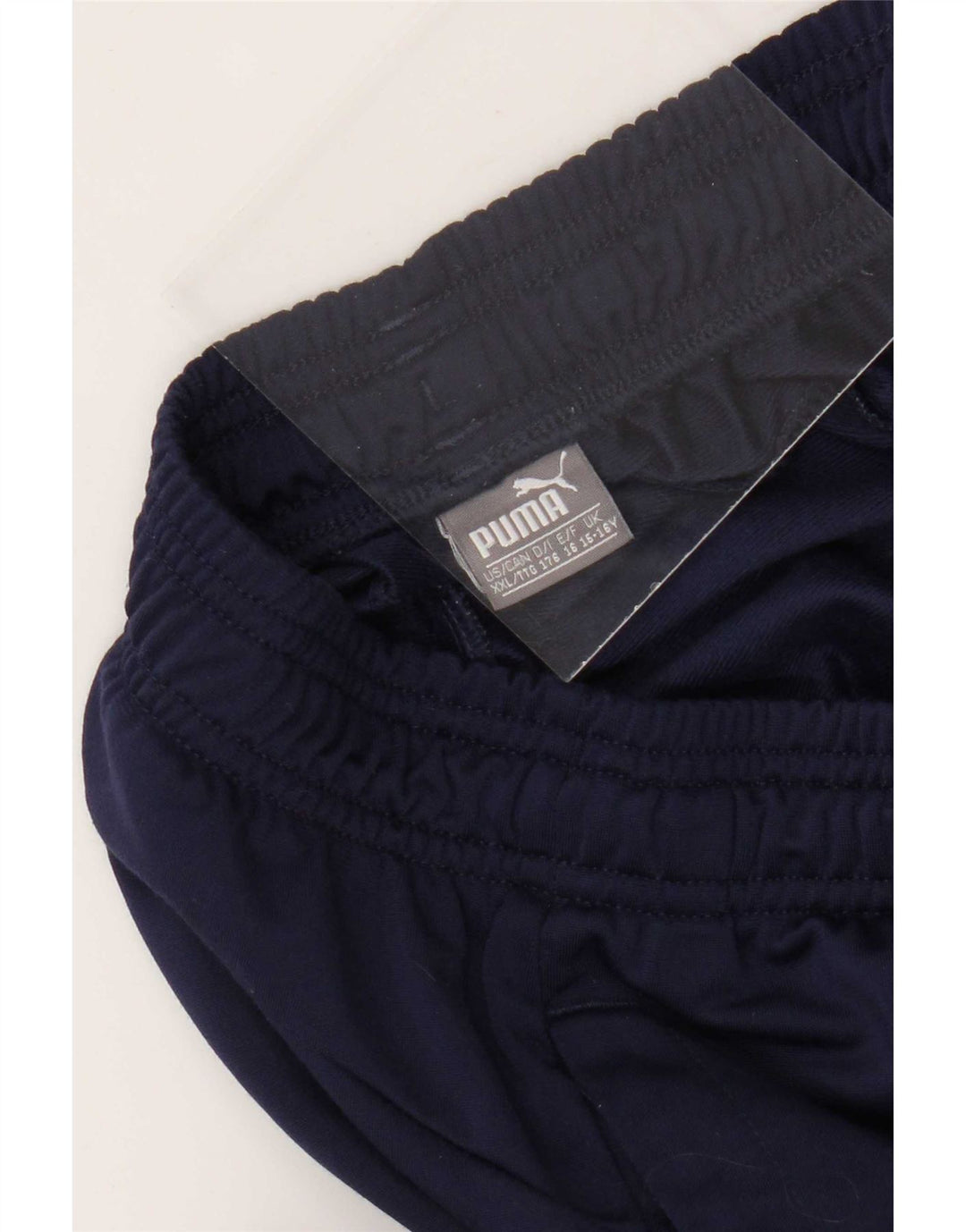 Puma Boys Tracksuit Trousers Joggers 15-16 Years Navy Blue Polyester