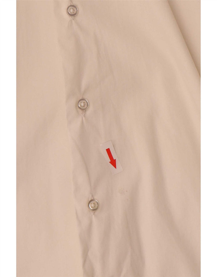 Zara Womens Extra Slim Fit Shirt Large White Cotton