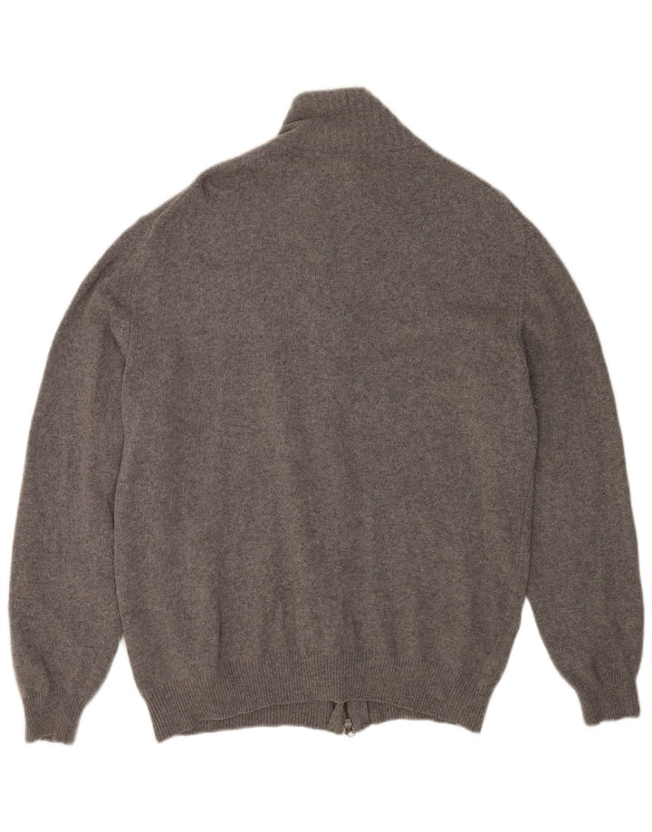Rifle Mens Cardigan Sweater 2XL Grey Wool