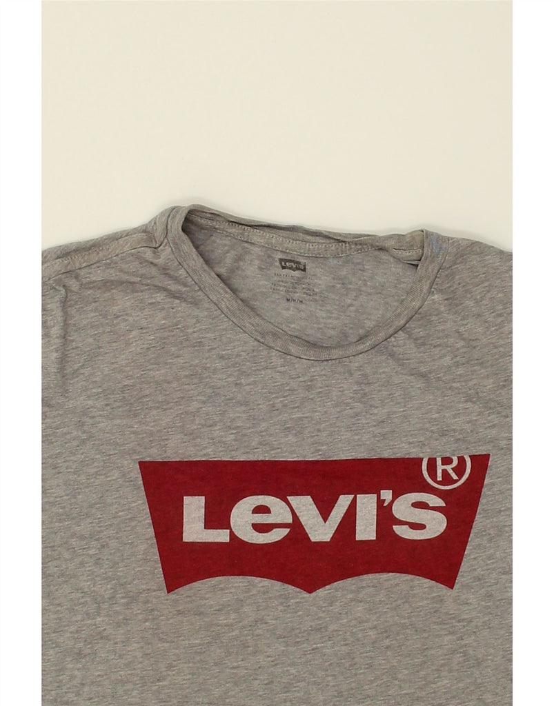 LEVI'S Mens Graphic T-Shirt Top Medium Grey Cotton | Vintage Levi's | Thrift | Second-Hand Levi's | Used Clothing | Messina Hembry 