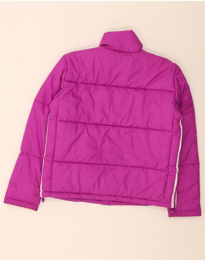 Adidas Womens Oversized Padded Jacket UK 10 Small Purple Polyester