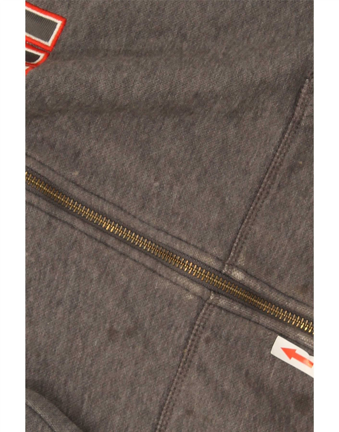 Puma Mens Graphic Zip Hoodie Sweater Medium Grey Cotton
