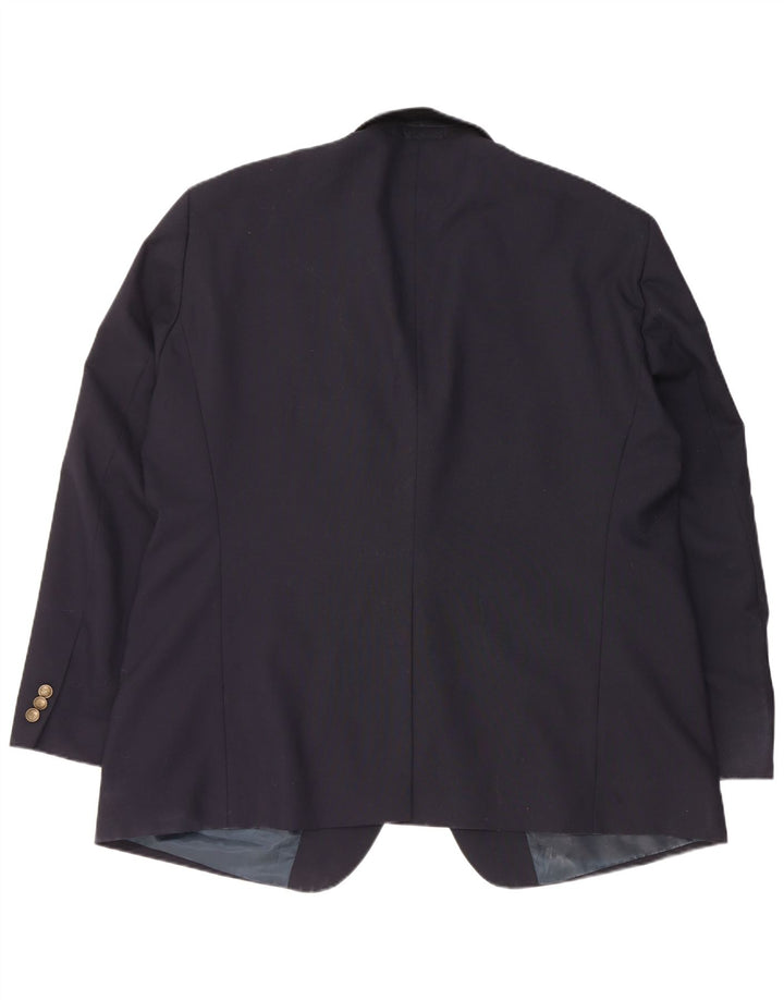 Dockers Mens 2 Button Blazer Jacket IT 50 Large Navy Blue Polyester