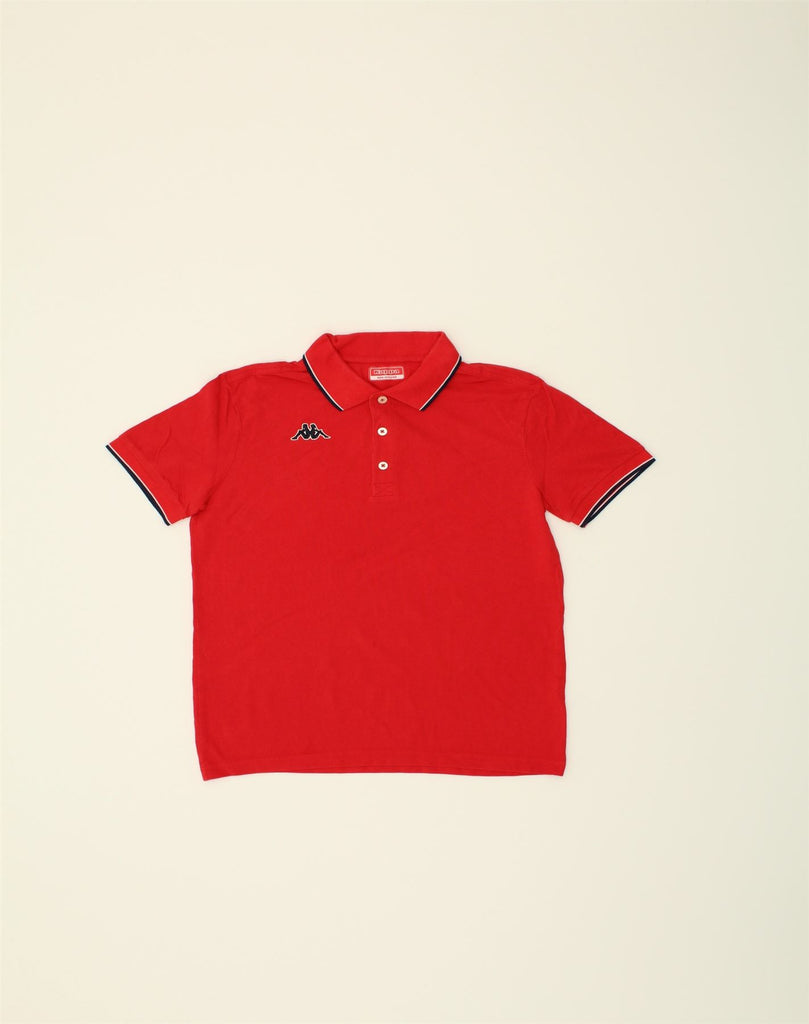 KAPPA Mens Polo Shirt Medium Red Cotton | Vintage Kappa | Thrift | Second-Hand Kappa | Used Clothing | Messina Hembry 