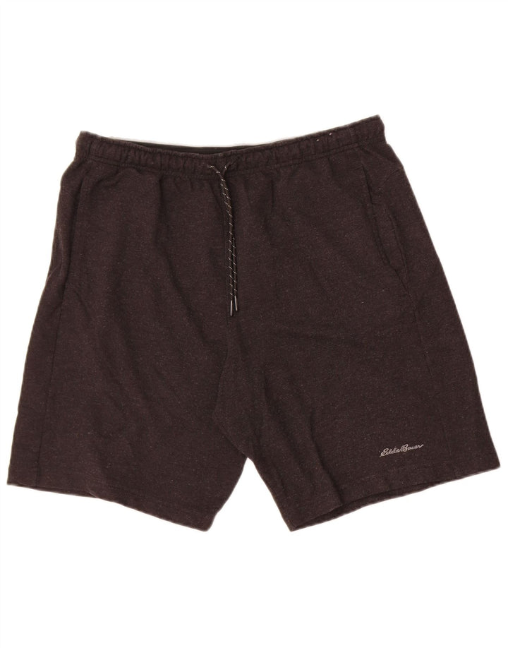 Eddie Bauer Mens Sport Shorts Large  Grey Rayon