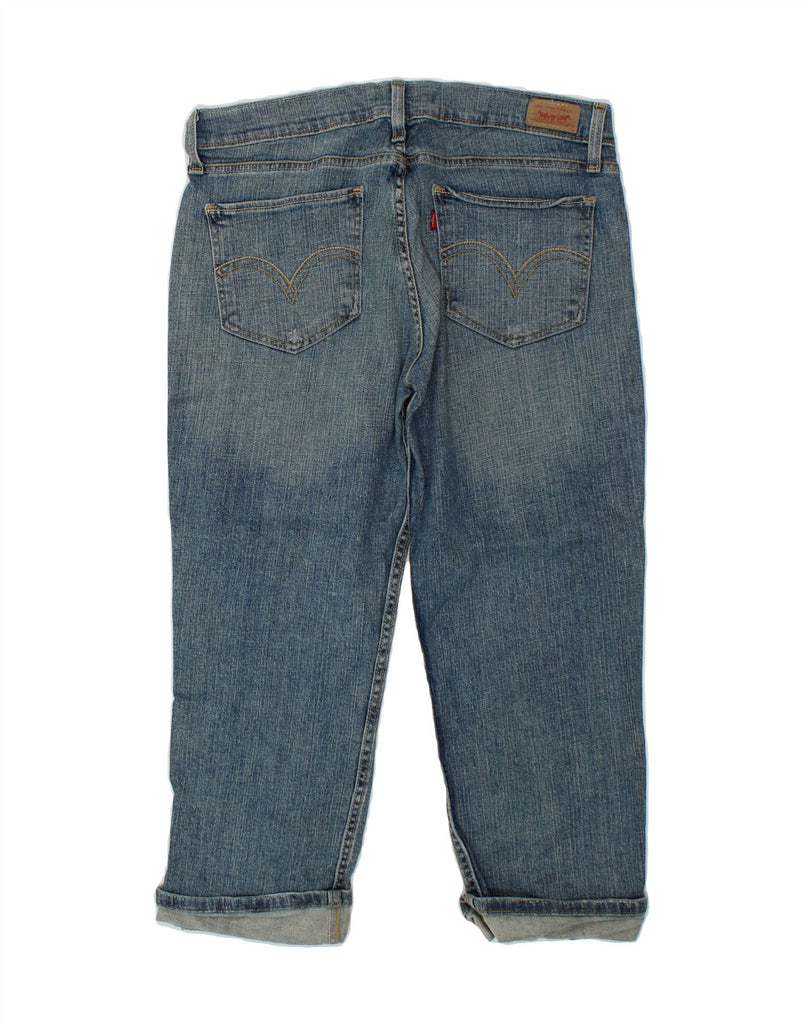 LEVI'S Womens 524 Super Low Cropped Jeans W24 L22 Blue Vintage Levi's and Second-Hand Levi's from Messina Hembry 