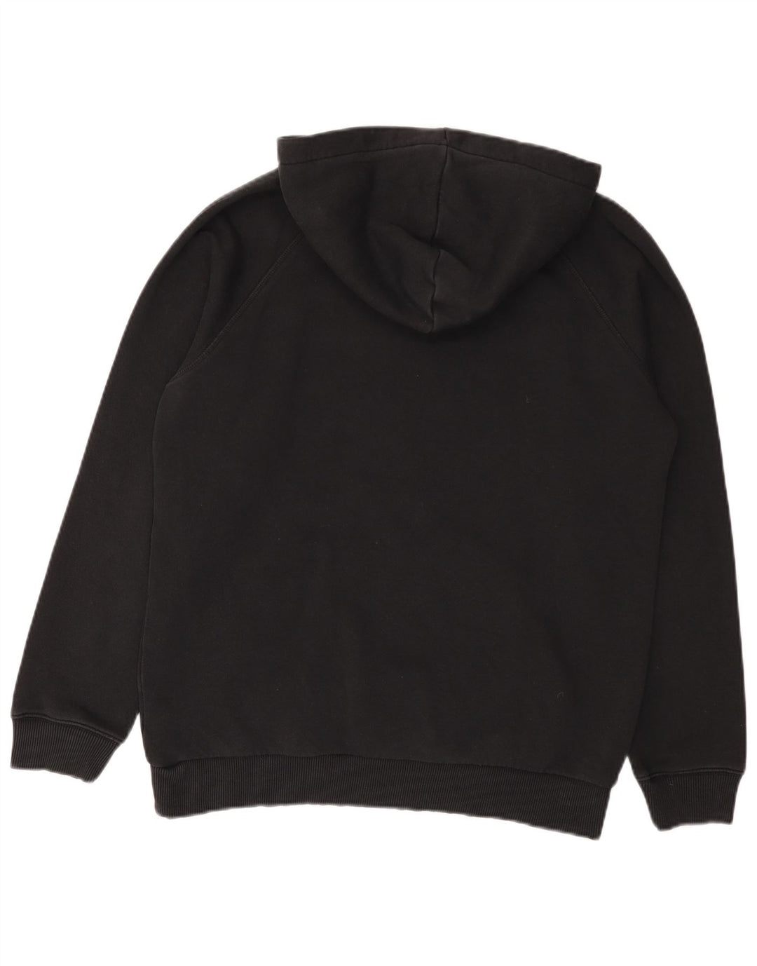 Adidas Mens Graphic Hoodie Jumper Medium Black Cotton