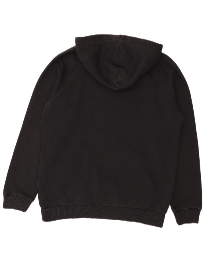Adidas Mens Graphic Hoodie Jumper Medium Black Cotton