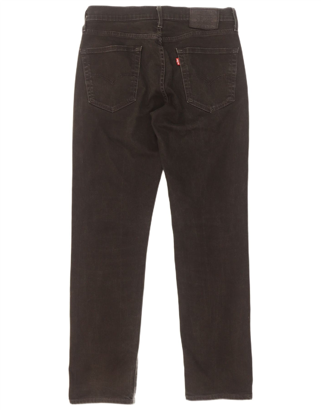 Levi's Mens Straight Jeans W30 L32 Black Cotton