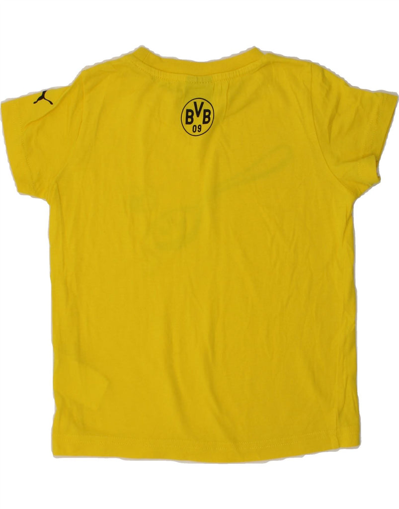 PUMA Baby Boys BVB Dortmund Graphic T-Shirt Top 18-24 Months Yellow Cotton | Vintage Puma | Thrift | Second-Hand Puma | Used Clothing | Messina Hembry 