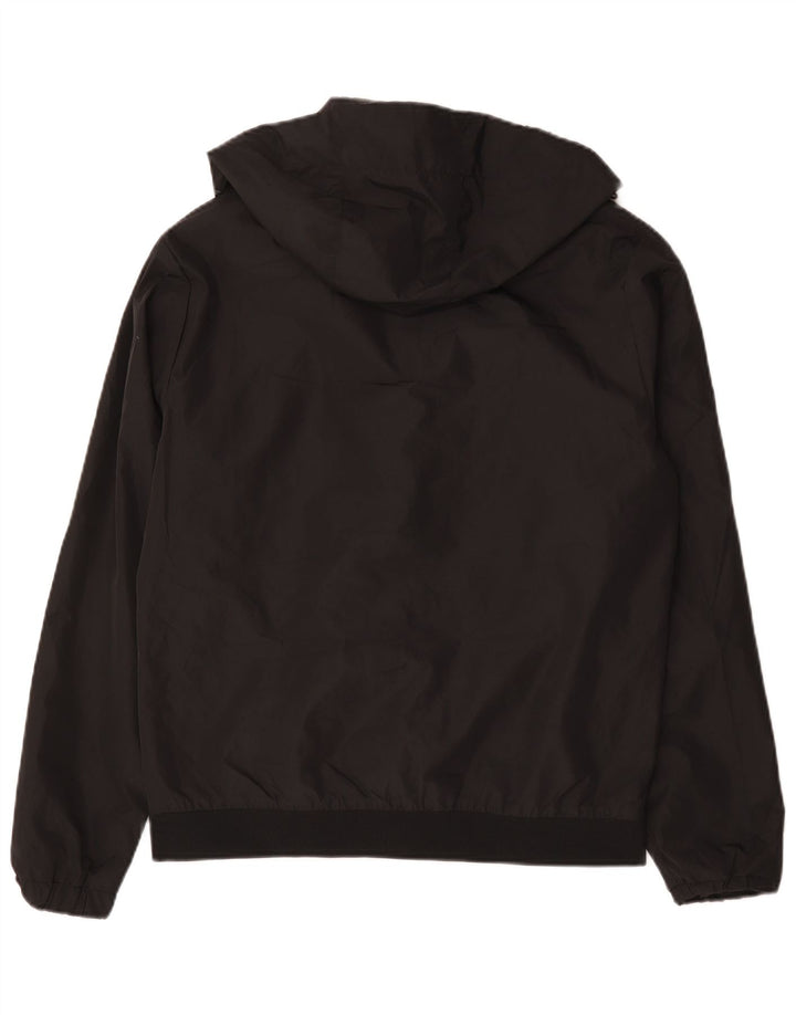 Jack & Jones Mens Hooded Bomber Jacket UK 40 Large Black
