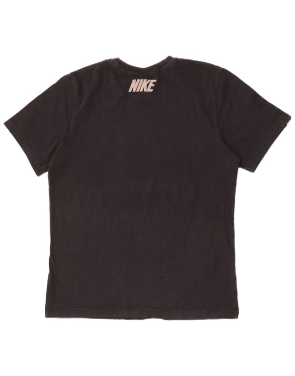 Nike Mens Graphic T-Shirt Top Medium Black Colourblock Cotton