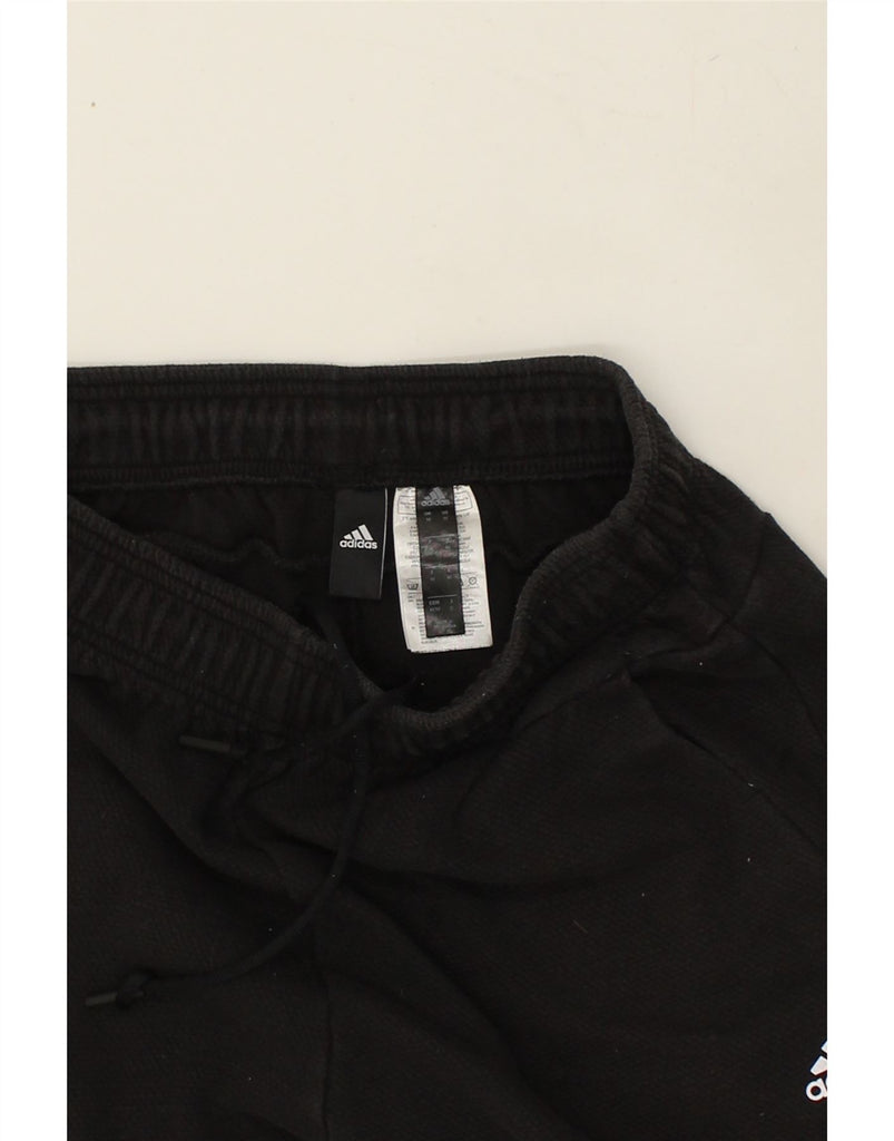 ADIDAS Mens Tracksuit Trousers Medium Black Cotton | Vintage Adidas | Thrift | Second-Hand Adidas | Used Clothing | Messina Hembry 