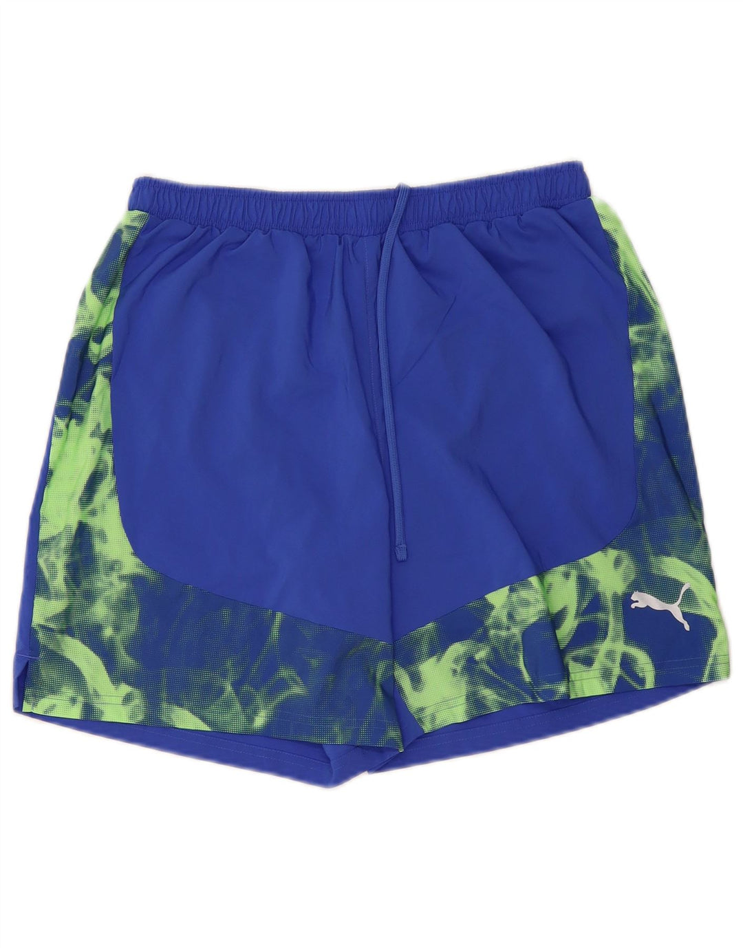 PUMA Mens Sport Shorts Medium  Blue Camouflage Polyester