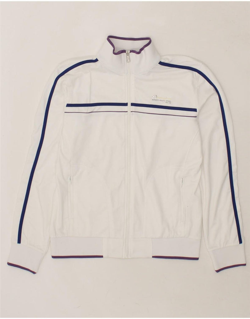 CHAMPION Womens Tracksuit Top Jacket UK 16 Large White Vintage Champion and Second-Hand Champion from Messina Hembry 