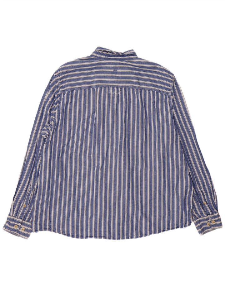 Fat Face Mens Shirt 2XL Blue Striped Cotton